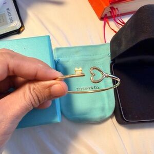 Tiffany & Co. Yellow Gold Heart Bangle